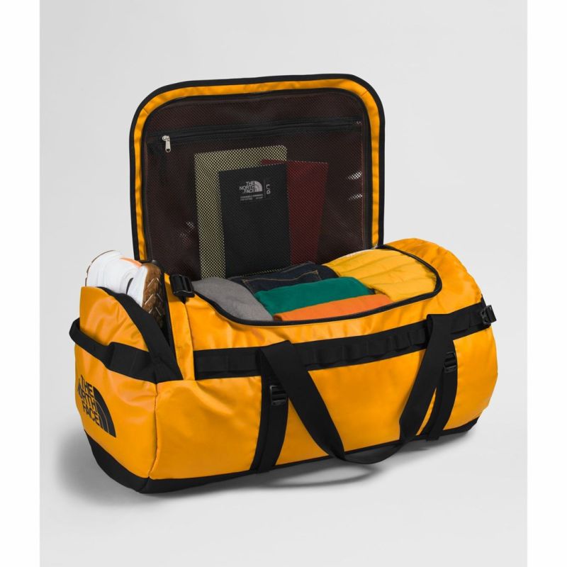 The north face Base Camp Duffel L Sports Bag 95L Polyester Black, Yellow General