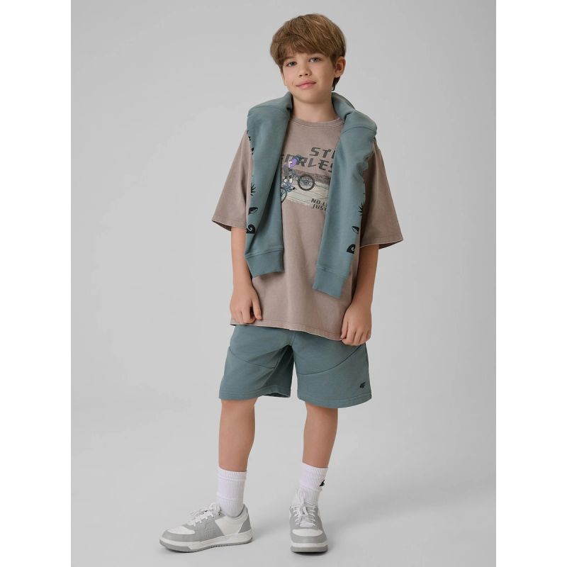 4F Boy's loose T-shirt with print 158/164 ruházat 4FJRSS26TTSHM4279-25S