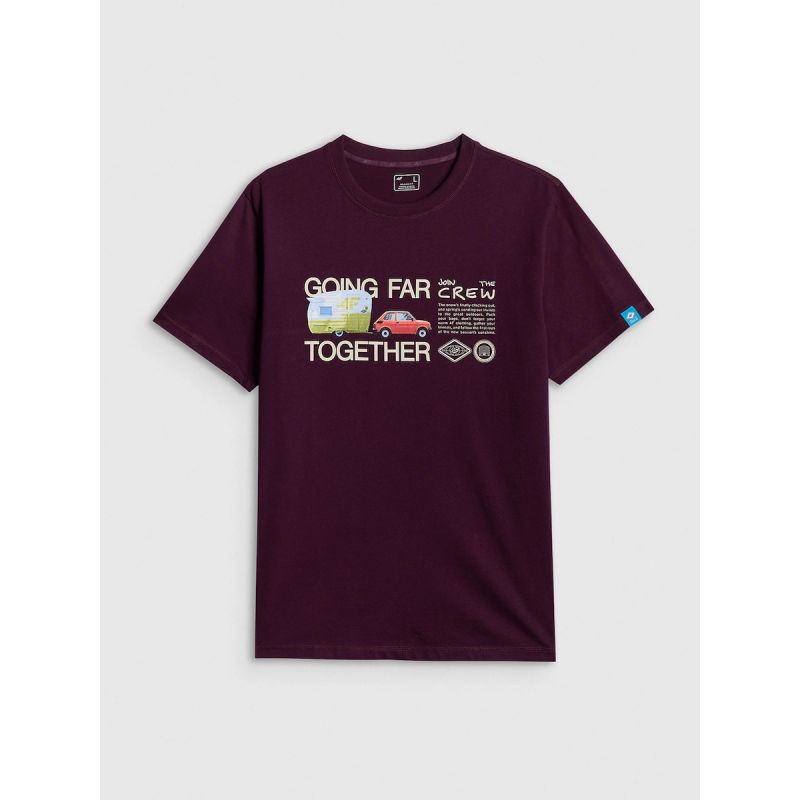 4F Men's regular printed T-shirt póló 4FRSS26TTSHM3810-50S