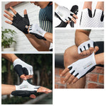 Rockbros ROAD TO SKY Short Shock Absorbing Cycling Gloves S - White s \ biały kesztyű 16220043002-211640