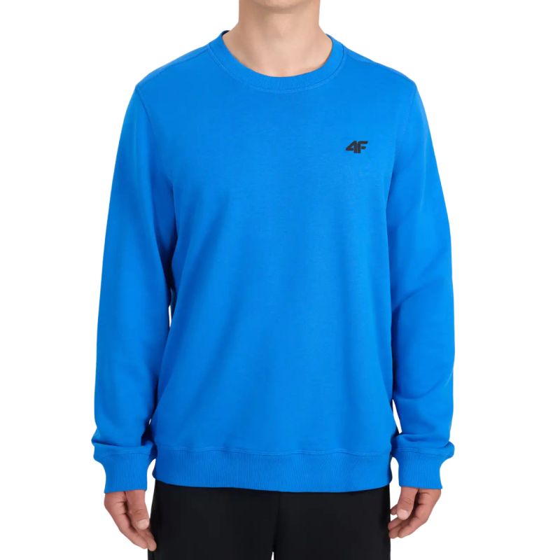 4F Men's sweatshirt M2134 33S kék póló 4FWSS26TSWSM213433S