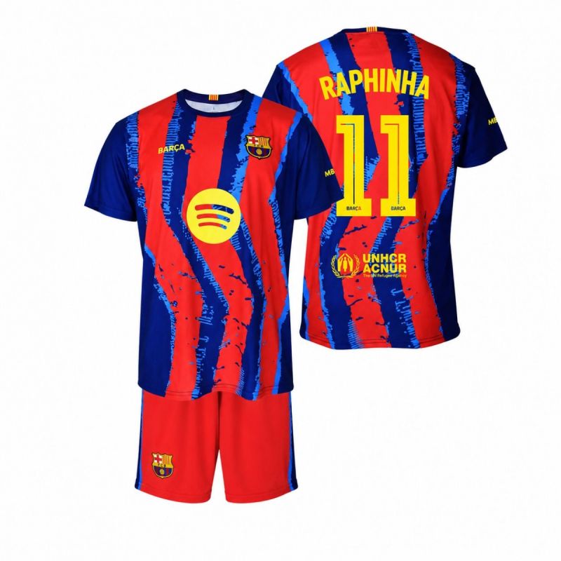 FC Barcelona Raphinha set shirt junior box 2025/26 short