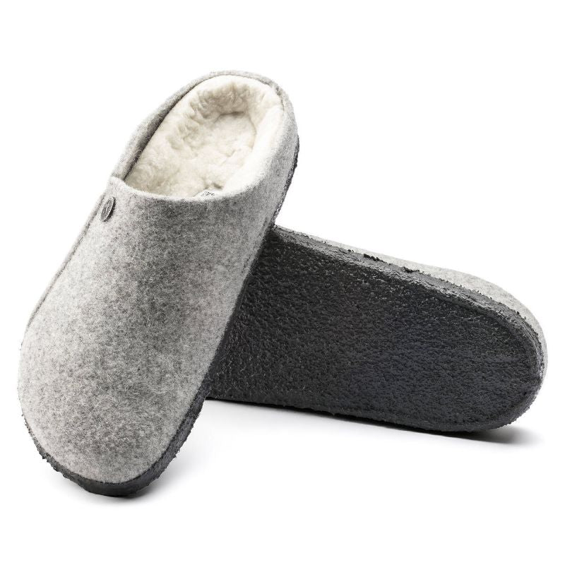 Birkenstock Zermatt Light Gray Wool Felt Insulated Men's/Women's Slippers Regular Wide (1015092) Kiegészítő