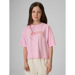 4F Girls' boxy T-shirt with print 158/164 póló 4FJRAW26TTSHF4324-056S
