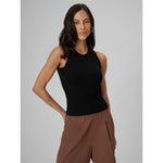 Women's slim ribbed knit top 4F