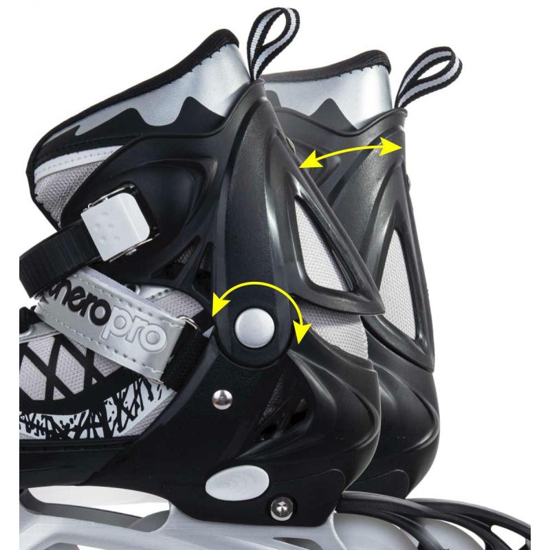 Enero Roller Skates-Roller Skates-Ice Skating 4in1 Pro Led 30-33 Gray szürke skates, roller skates