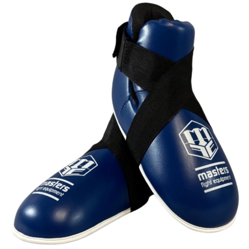 MASTERS FIGHT EQUIPMENT OSPU-1W KIDS Foot Protectors (WAKO APPROVED) (PRICE CHANGE) fekete védőfelszerelés 030611-2XS