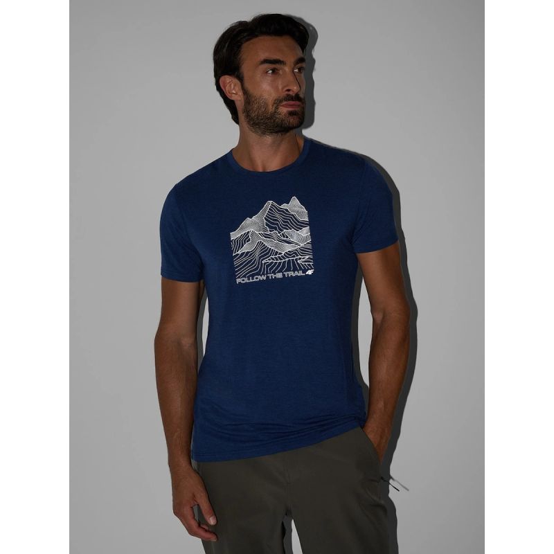 4F Men's trekking t-shirt made of bamboo fiber férfi póló 4FRAW26TFTSM2963-32M