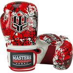 MASTERS FIGHT EQUIPMENT RPU-MULAN Boxing Gloves 10 oz Red piros kesztyű 013202-10