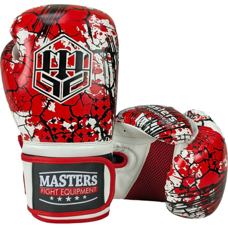MASTERS FIGHT EQUIPMENT RPU-MULAN Boxing Gloves 10 oz Red piros kesztyű 013202-10