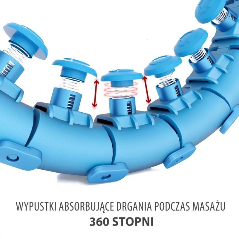 HMS HHW01 hula hoop with studs and weight, blue kék póló 17-44-520