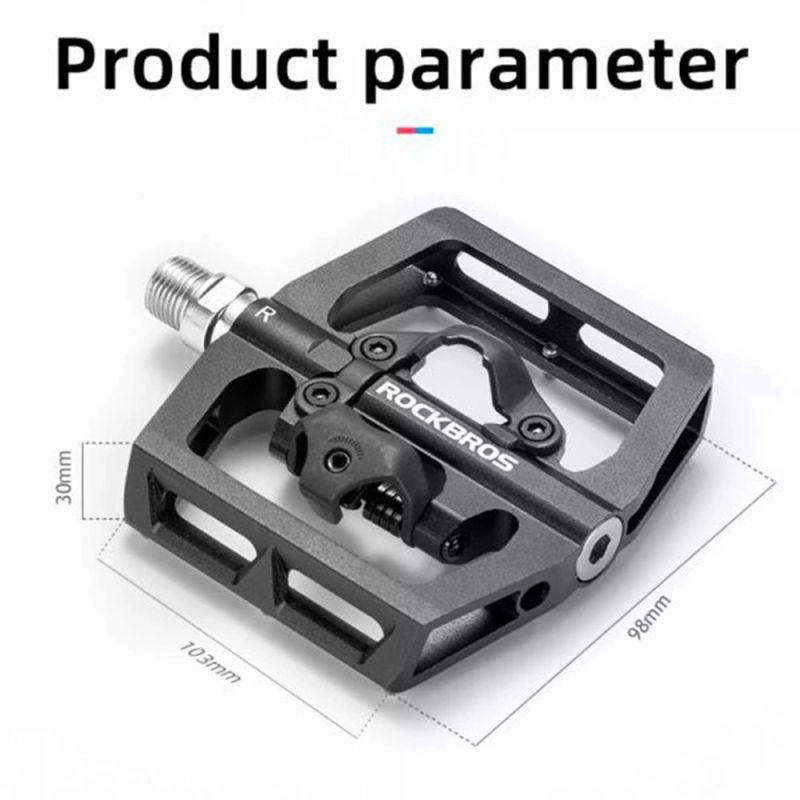 Rockbros PD15-BK Aluminum Alloy Bicycle Pedal Set - Black fekete sets 304004-157397