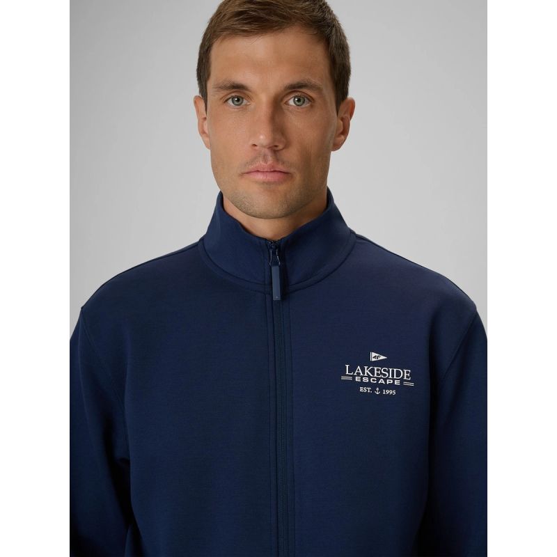 Men's regular sweatshirt without hood 4F