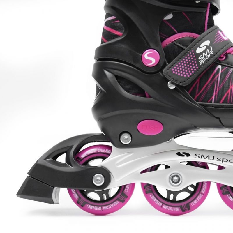 SMJ UT 103 Lea 2in1 roller skates fekete görkorcsolya