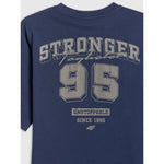 Boy's loose T-shirt with print 4F 4FJRSS26TTSHM3465-31S 158/164 shirts