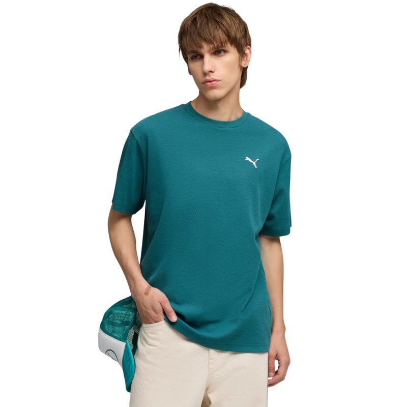 Puma ESS Elevated Relaxed Tee green men's t-shirt 692018 zöld póló 69201841