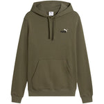 Men's Puma ESS 2 Color Small No. 1 Logo Hoodie 684719 oliva kapucnis pulóver
