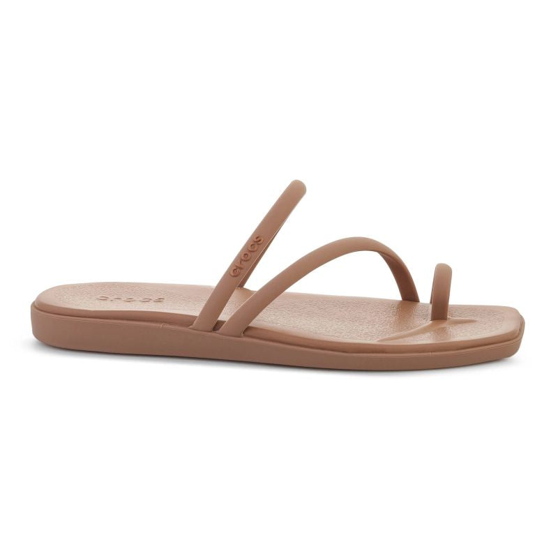 Crocs Miami Toe Loop Sandal In Milk Chocolate