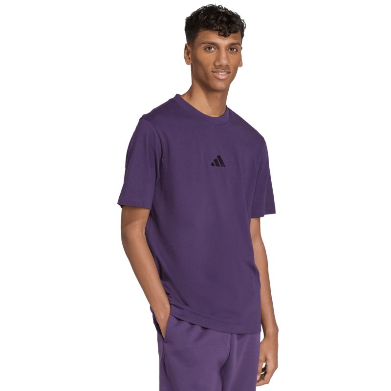 adidas Men's Essentials Small Logo Single Jersey Purple JW6232 Kiegészítő