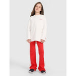 Oversized longsleeve with print for girls 4F 4FJRAW25TLONF589-11S hosszú ujjú póló