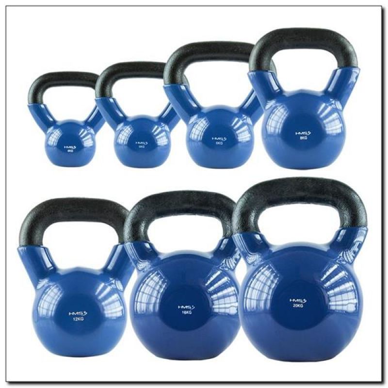 HMS Blue KNV06 cast iron kettlebell kék súlyzó 17-64-041