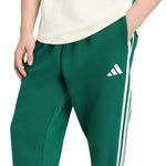 Adidas Men's Essentials 3-Stripes Fleece Tapered Cuffed Green zöld nadrág KY4129