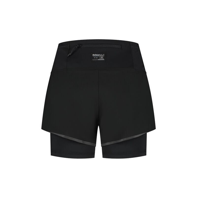 Rogelli women's 2-in-1 DISTANCE black fekete short