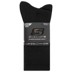 Skechers 3pk Unisex Non Terry Crew Black