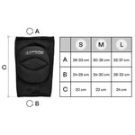 Meteor M volleyball knee pads black uniw protectors and knee pads