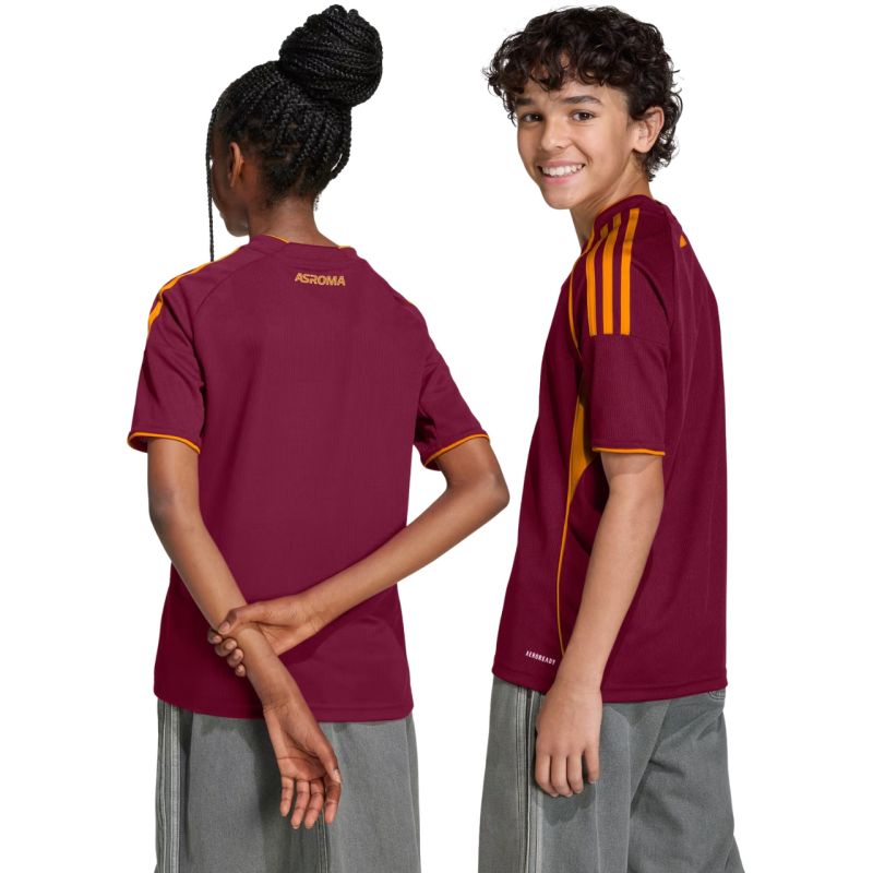adidas AS Roma 25/26 Home burgundy kids' jersey JX2613 128 cm póló