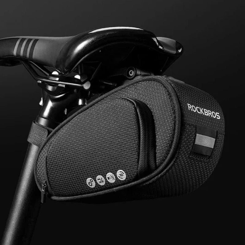 Rockbros C40 bicycle under the saddle - black fekete táska