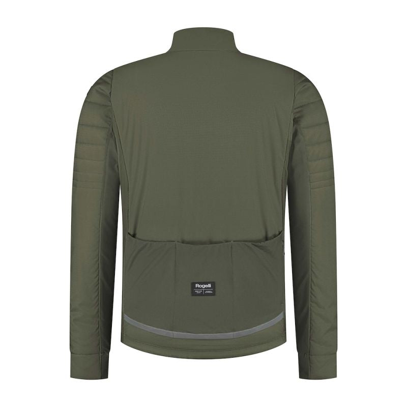 Rogelli Element winter jacket green zöld kötött sapka SIRC1100005.400.L