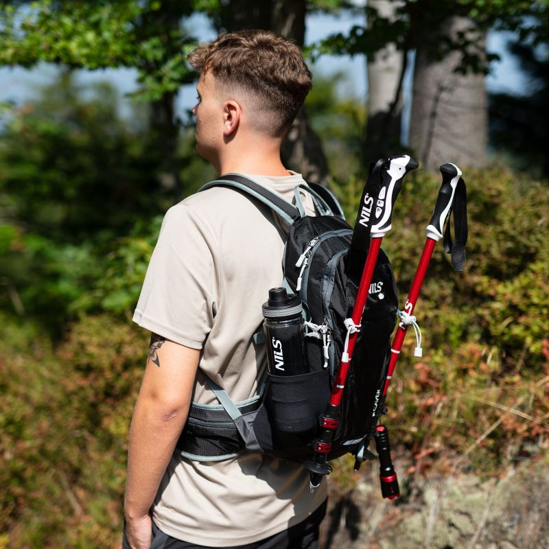 Nc1950 Black Cavern Tourist Backpack 18l Nils Camp fekete hátizsák
