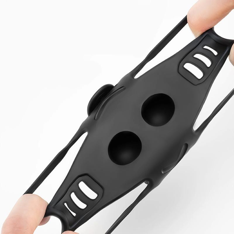 Rockbros Silicone Bike Phone Holder 4-7" - Black fekete telefontartó 304004-211839