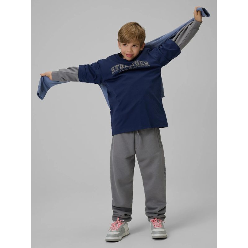 Boy's loose T-shirt with print 4F 4FJRSS26TTSHM3465-31S 158/164 shirts