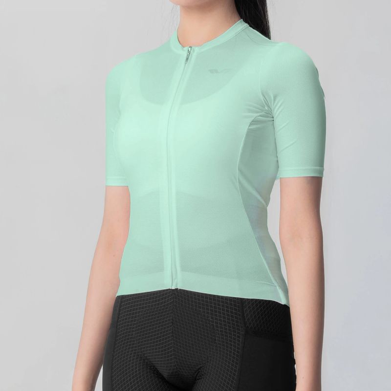 Rockbros 15210007004 TVI M women's cycling jersey - green m \ zielony póló 15210007003-211664