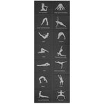 Enero FOLDABLE YOGA MAT BLACK FIT fekete mats, training equipment