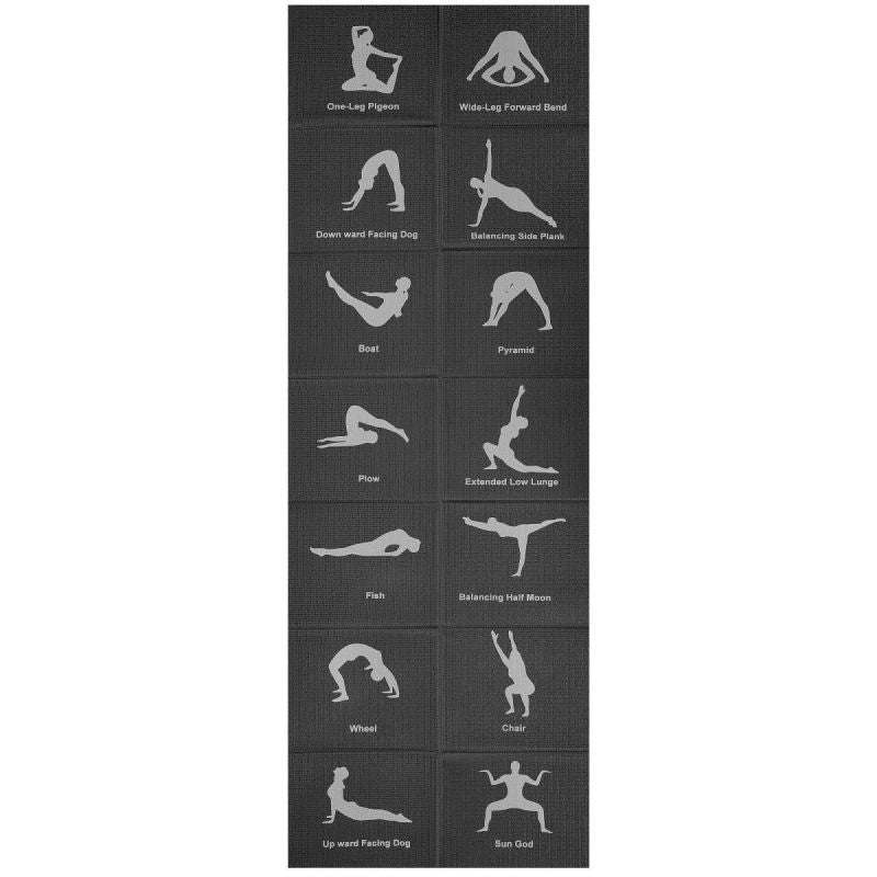 Enero FOLDABLE YOGA MAT BLACK FIT fekete mats, training equipment