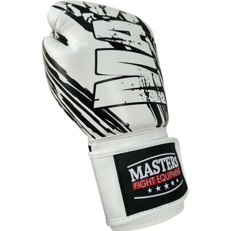 MASTERS FIGHT EQUIPMENT RPU-STYLE boxing gloves white fehér kesztyű 013110-05