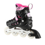 Nils Extreme 4in1 PINK LED SIZE M(35-38) ROLLER SKATER WITH DIMENSIONAL HOCKEY BLADE rózsaszín görkorcsolya