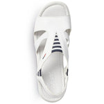 Rieker W V02Y5 wedge white fehér sandals