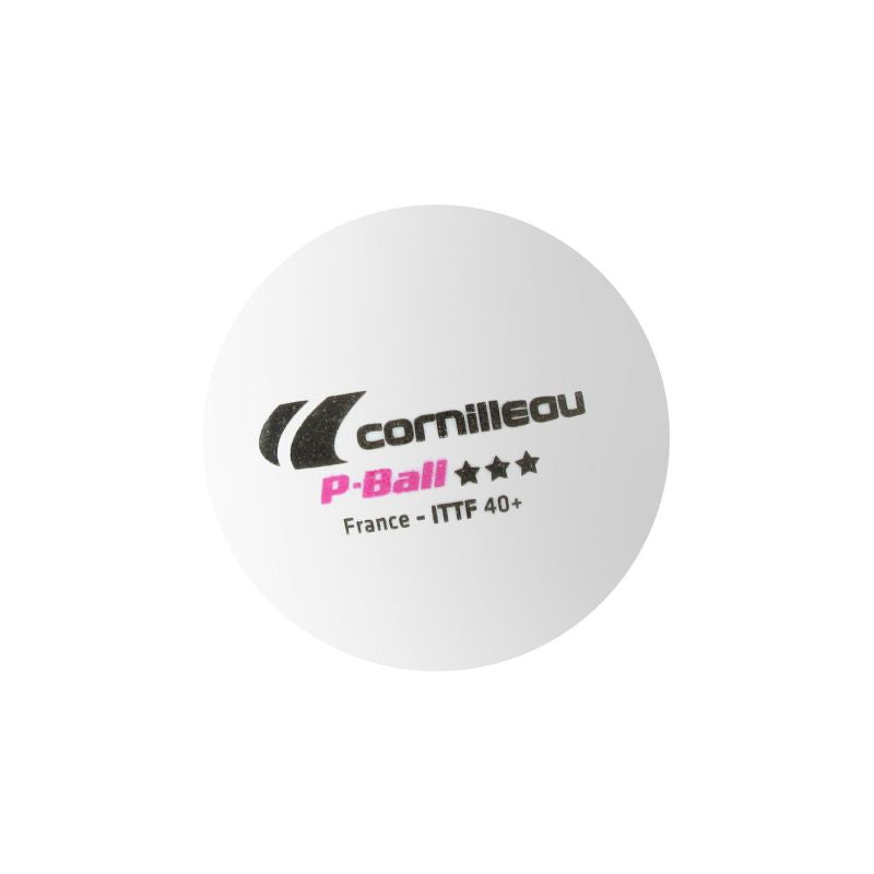 Inny Cornilleau P-BALL ITTF table tennis balls white 3 pcs. Labda