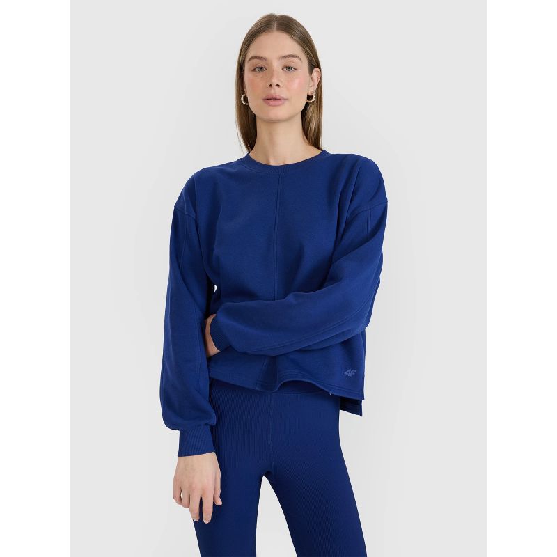 4f Oversized sweatshirt without a hood, unzipped, women's 4FWSS25TSWSF1543-30S General