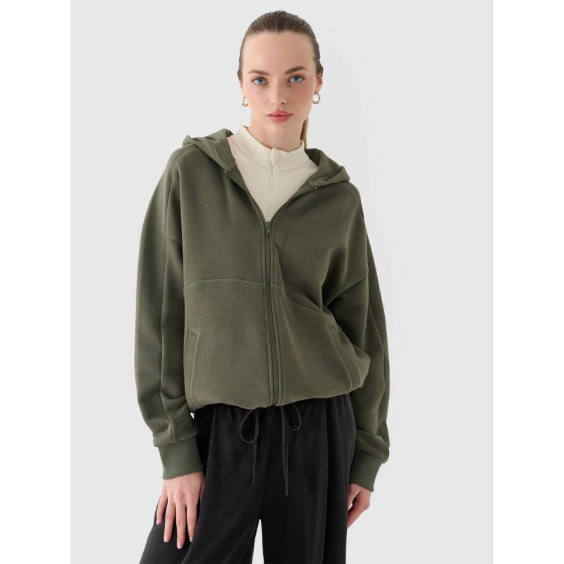 Women's sweatshirt with a hood, 4F 4FRAW24TSWSF2055-43S kapucnis pulóver