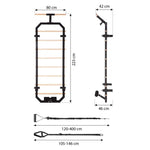 HMS multifunctional gymnastic ladder fekete póló 17-53-514