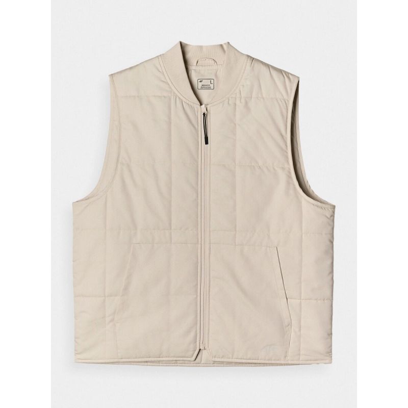 Men's down vest with stand-up collar 4F 4FRAW24TVESM171-12S mellény