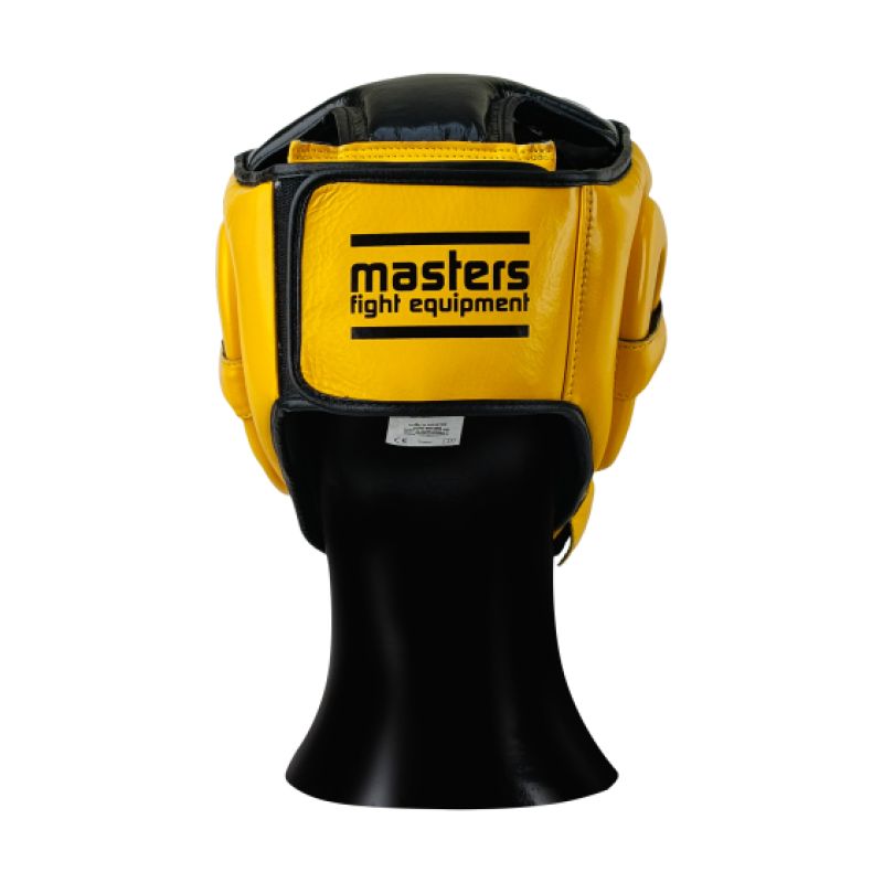 MASTERS FIGHT EQUIPMENT KSS-4B-WIN leather boxing helmet védőfelszerelés 02505-M