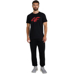 4f Men's trousers CAS M1140 deep black 4FWMM00TTROM1140 20S Ruházat