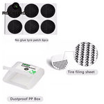 Rockbros repair kit for bicycle inner tubes - translucent fekete sets