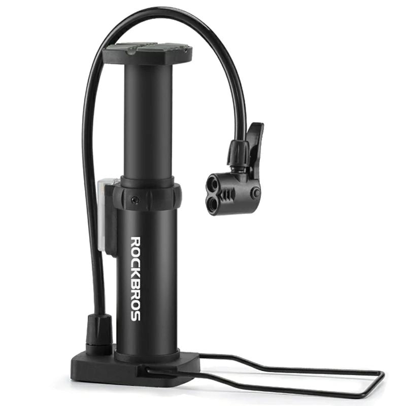 Rockbros 4522L Ultralight Foot Bicycle Pump - Black fekete pumps